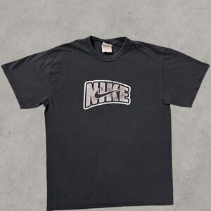 Y2K Vintage Grunge Nike Spellout Distressed Tee
